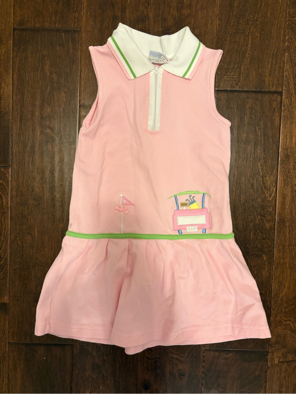Florence Eiseman Pink and White Polo Golf Dress